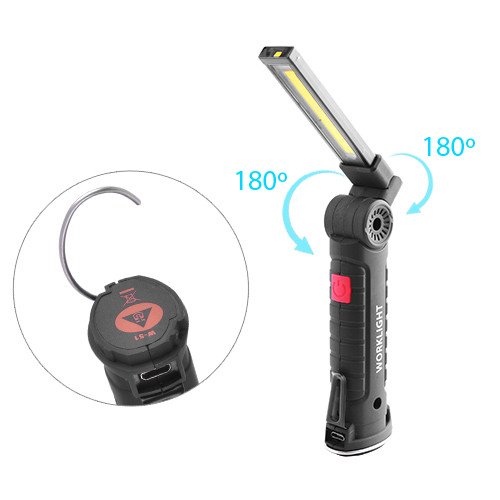 Ліхтар WORKLIGHT W51-SMD+COB (White+Red)  — фото 4